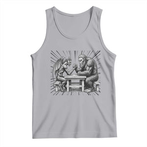 Bigfoot Jersey Devil Tank Top Arm Wrestling Funny Cryptid Gift TS12 Athletic Heather Print Your Wear