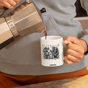 Bigfoot Jersey Devil Coffee Mug Arm Wrestling Funny Cryptid Gift TS12 Print Your Wear