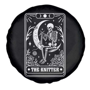 The Knitter Skeleton Spare Tire Cover Knitting Lover Gift Tarot Card Graphic TS12 Print Your Wear