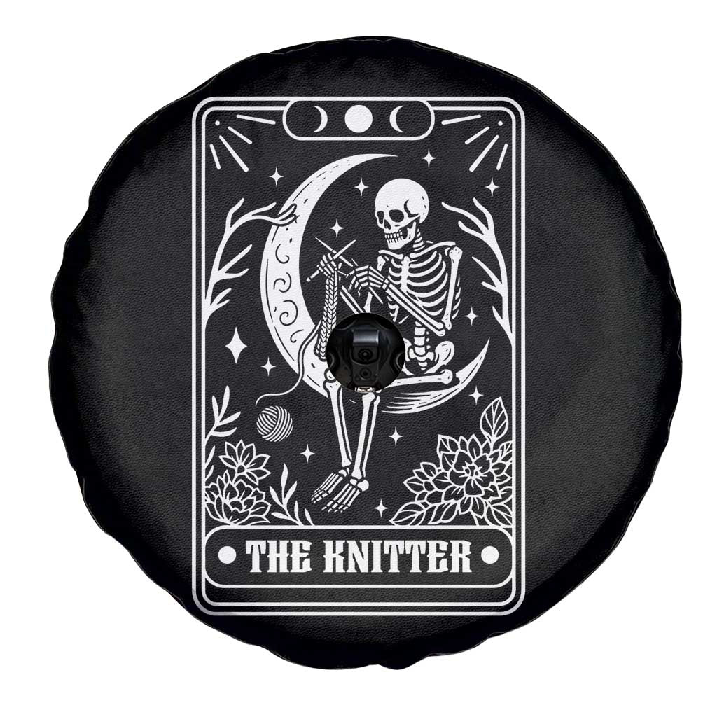 The Knitter Skeleton Spare Tire Cover Knitting Lover Gift Tarot Card Graphic TS12 Print Your Wear