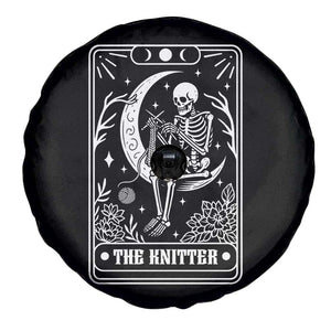 The Knitter Skeleton Spare Tire Cover Knitting Lover Gift Tarot Card Graphic TS12 Print Your Wear