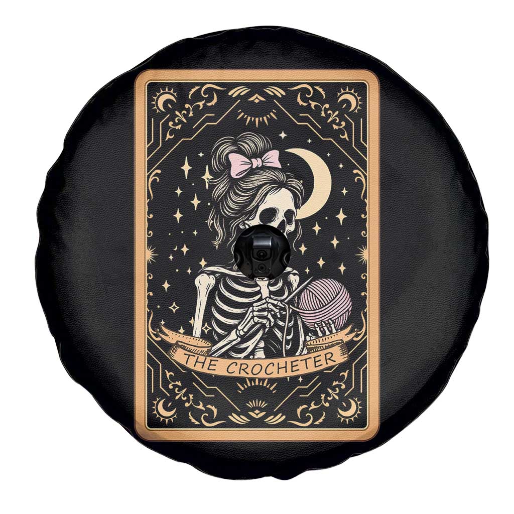 The Crocheter Skeleton Spare Tire Cover Crochet Lover Gift Tarot Card Graphic TS12 Print Your Wear