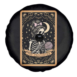 The Crocheter Skeleton Spare Tire Cover Crochet Lover Gift Tarot Card Graphic TS12 Print Your Wear