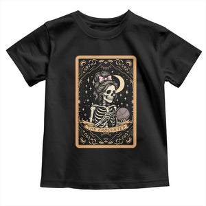 The Crocheter Skeleton Toddler T Shirt Crochet Lover Gift Tarot Card Graphic TS12 Black Print Your Wear