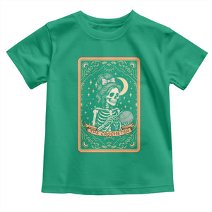 The Crocheter Skeleton Toddler T Shirt Crochet Lover Gift Tarot Card Graphic TS12 Irish Green Print Your Wear