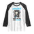 Crochet Makes Me Feel Less Murdery Raglan Shirt Grim Reaper Cat Gift TS12 White Black Print Your Wear