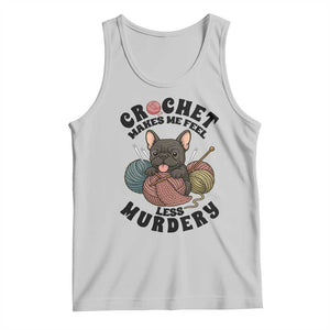 French Bulldog Tank Top Crochet Makes Me Feel Less Murdery TS12 Ash Print Your Wear