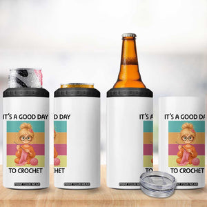 Its A Good Day To Crochet 4 in 1 Can Cooler Tumbler Crochet Mom Gift TS12 Print Your Wear