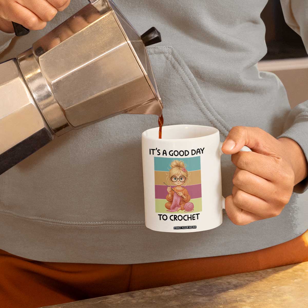 Its A Good Day To Crochet Coffee Mug Crochet Mom Gift TS12 Print Your Wear