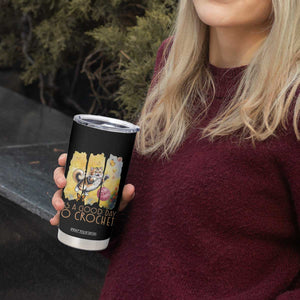 Its A Good Day To Crochet Tumbler Cup Cute Cat Chasing Yarn TS12 Print Your Wear