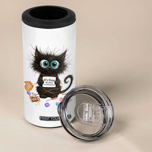 Funny Cat Crochet Lover 4 in 1 Can Cooler Tumbler Its Fine I am Fine Everything Is Fine TS12 Print Your Wear