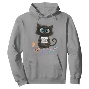 Funny Cat Crochet Lover Hoodie Its Fine I am Fine Everything Is Fine TS12 Sport Gray Print Your Wear
