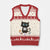 Funny Cat Crochet Lover V-Neck Knit Sweater Vest Its Fine I am Fine Everything Is Fine TS12 Beige Red Print Your Wear