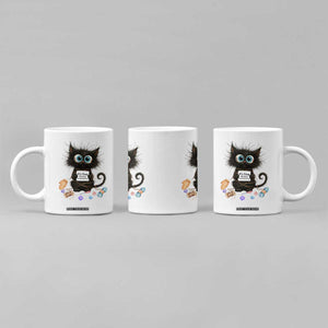 Funny Cat Crochet Lover Coffee Mug Its Fine I am Fine Everything Is Fine TS12 Print Your Wear