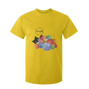 Im OK T Shirt For Kid Cat Tangled In Yarn Funny Crochet Gift TS12 Daisy Print Your Wear