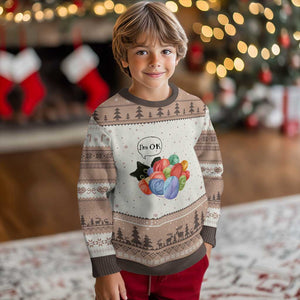 Im OK Ugly Christmas Sweater Cat Tangled In Yarn Funny Crochet Gift TS12 Mocha Mousse Print Your Wear