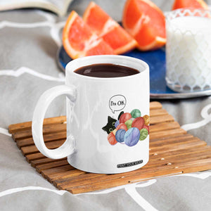 Im OK Coffee Mug Cat Tangled In Yarn Funny Crochet Gift TS12 Print Your Wear
