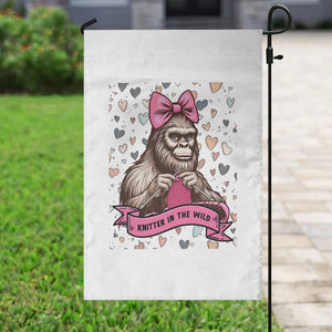 Funny Bigfoot Knitting Garden Flag Knitter In The Wild TS12 Print Your Wear