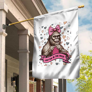 Funny Bigfoot Knitting Garden Flag Knitter In The Wild TS12 Print Your Wear