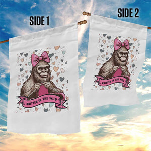 Funny Bigfoot Knitting Garden Flag Knitter In The Wild TS12 Print Your Wear