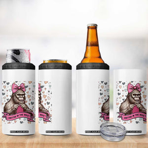 Funny Bigfoot Knitting 4 in 1 Can Cooler Tumbler Knitter In The Wild TS12 Print Your Wear