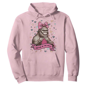 Funny Bigfoot Knitting Hoodie Knitter In The Wild TS12 Light Pink Print Your Wear