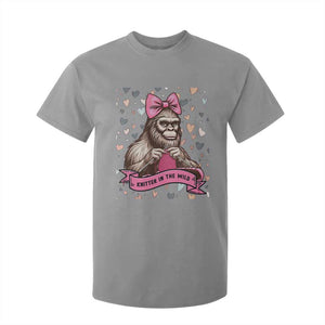 Funny Bigfoot Knitting T Shirt For Kid Knitter In The Wild TS12 Sport Gray Print Your Wear