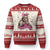 Funny Bigfoot Knitting Ugly Christmas Sweater Knitter In The Wild TS12 Beige Red Print Your Wear