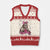 Funny Bigfoot Knitting V-Neck Knit Sweater Vest Knitter In The Wild TS12 Beige Red Print Your Wear