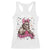 Funny Bigfoot Knitting Racerback Tank Top Knitter In The Wild TS12 White Print Your Wear