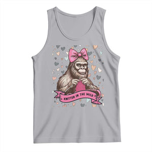 Funny Bigfoot Knitting Tank Top Knitter In The Wild TS12 Athletic Heather Print Your Wear