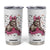 Funny Bigfoot Knitting Tumbler Cup Knitter In The Wild TS12 White Print Your Wear