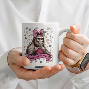 Funny Bigfoot Knitting Coffee Mug Knitter In The Wild TS12 Print Your Wear
