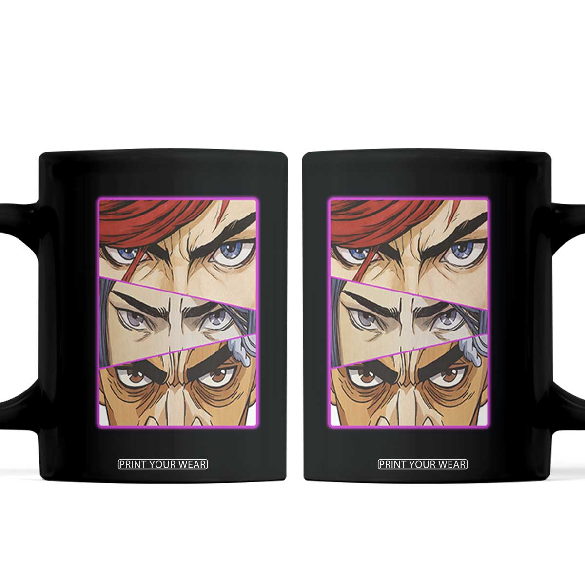 Futuristic Legends Anime Eyes Coffee Mug Gift For League Gamer Fans TS12 Black Print Your Wear