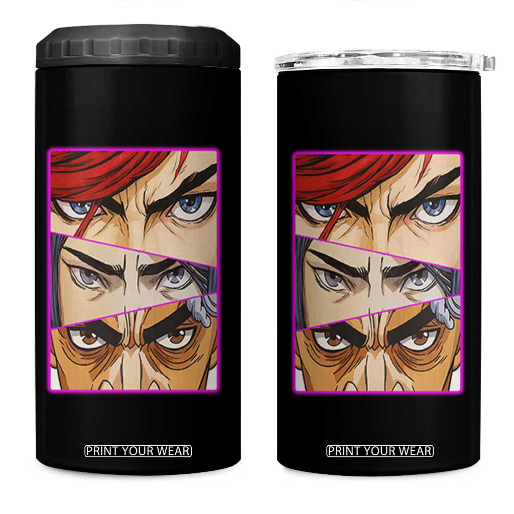 Futuristic Legends Anime Eyes 4 in 1 Can Cooler Tumbler Gift For League Gamer Fans TS12 One Size: 16 oz Black Print Your Wear
