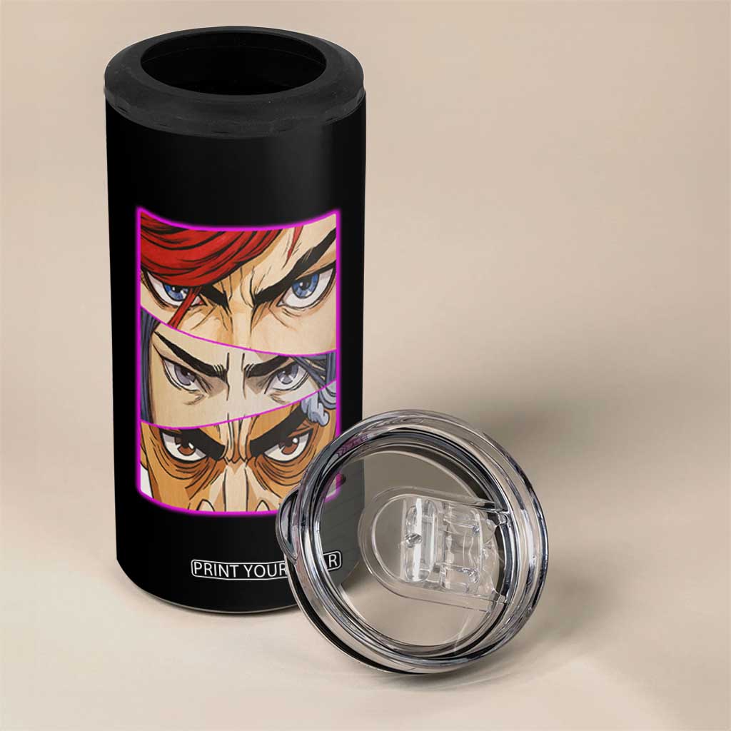 Futuristic Legends Anime Eyes 4 in 1 Can Cooler Tumbler Gift For League Gamer Fans TS12 Print Your Wear