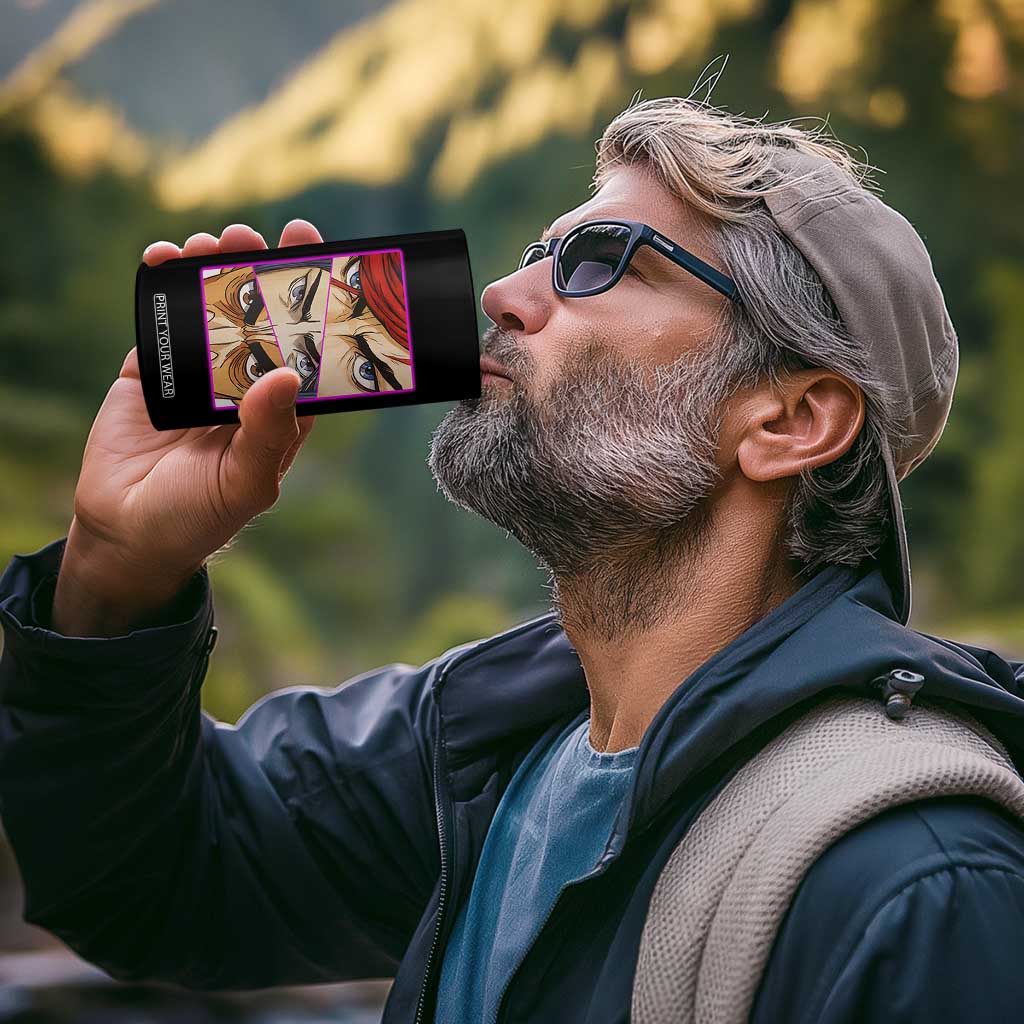 Futuristic Legends Anime Eyes 4 in 1 Can Cooler Tumbler Gift For League Gamer Fans TS12 Print Your Wear