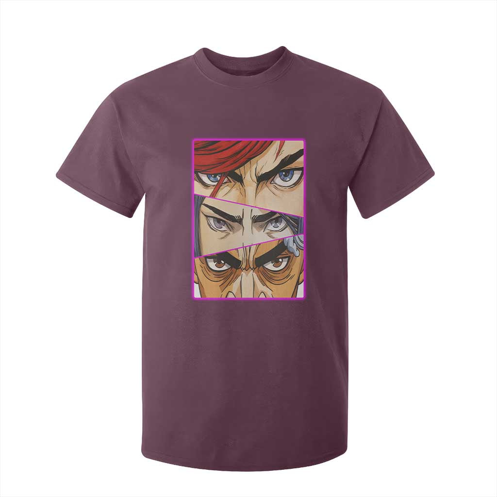Futuristic Legends Anime Eyes T Shirt For Kid Gift For League Gamer Fans TS12 Maroon Print Your Wear