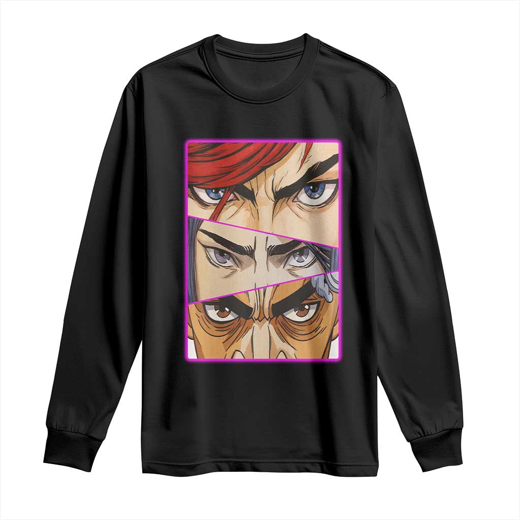 Futuristic Legends Anime Eyes Long Sleeve Shirt Gift For League Gamer Fans TS12 Black Print Your Wear