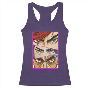 Futuristic Legends Anime Eyes Racerback Tank Top Gift For League Gamer Fans TS12 Purple Print Your Wear