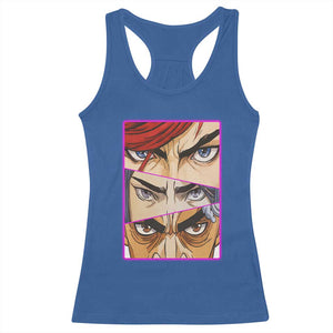 Futuristic Legends Anime Eyes Racerback Tank Top Gift For League Gamer Fans TS12 Royal Blue Print Your Wear