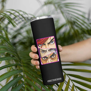 Futuristic Legends Anime Eyes Skinny Tumbler Gift For League Gamer Fans TS12 Print Your Wear