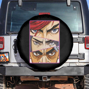 Futuristic Legends Anime Eyes Spare Tire Cover Gift For League Gamer Fans TS12 No hole Black Print Your Wear