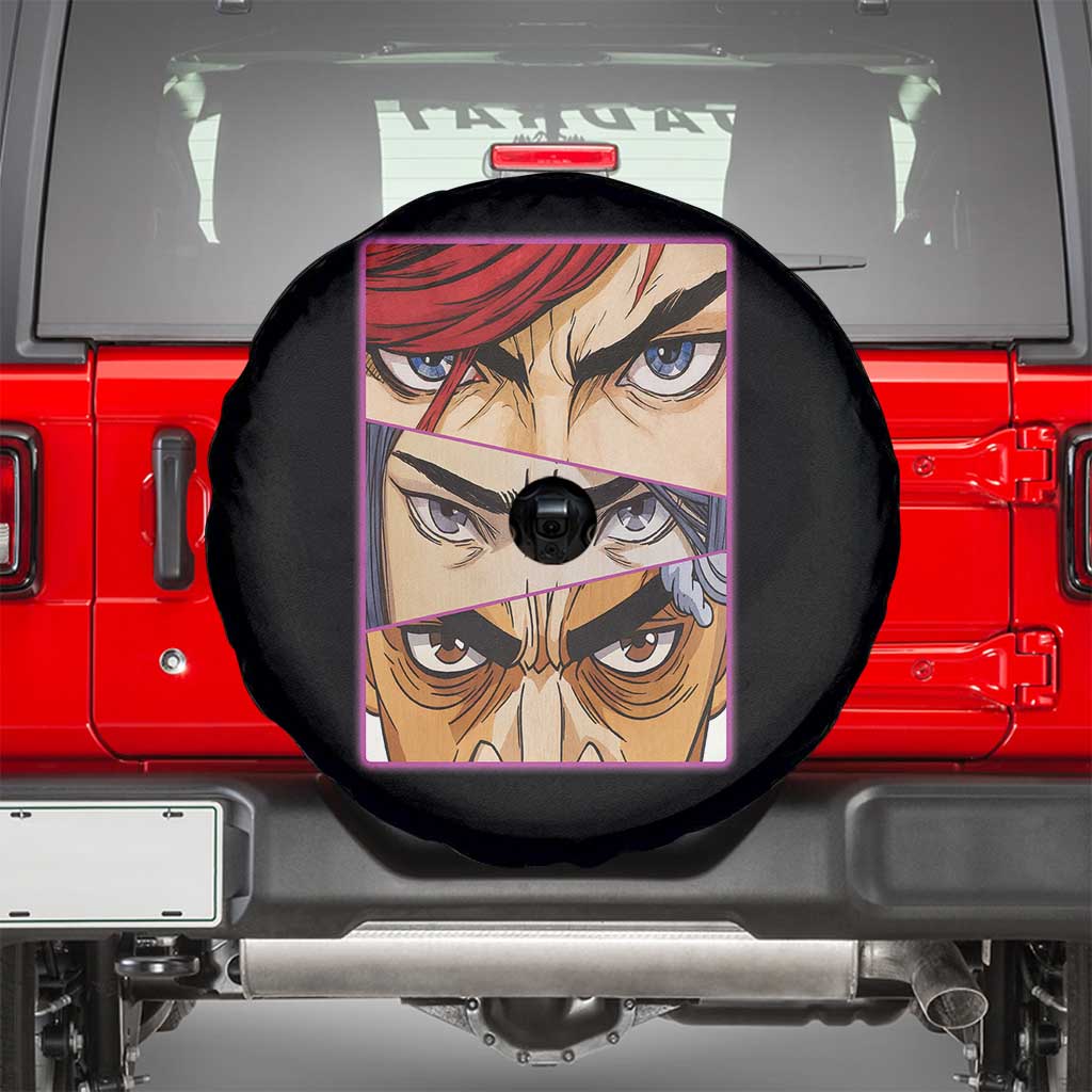 Futuristic Legends Anime Eyes Spare Tire Cover Gift For League Gamer Fans TS12 Black Print Your Wear