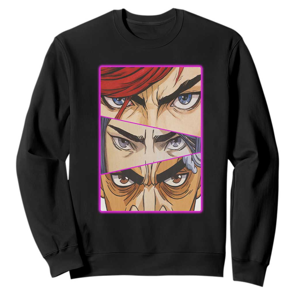 Futuristic Legends Anime Eyes Sweatshirt Gift For League Gamer Fans TS12 Black Print Your Wear