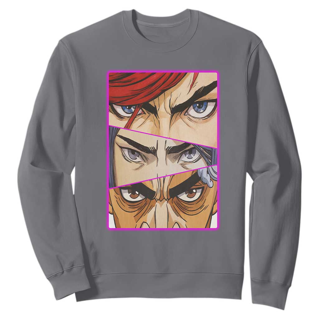 Futuristic Legends Anime Eyes Sweatshirt Gift For League Gamer Fans TS12 Charcoal Print Your Wear