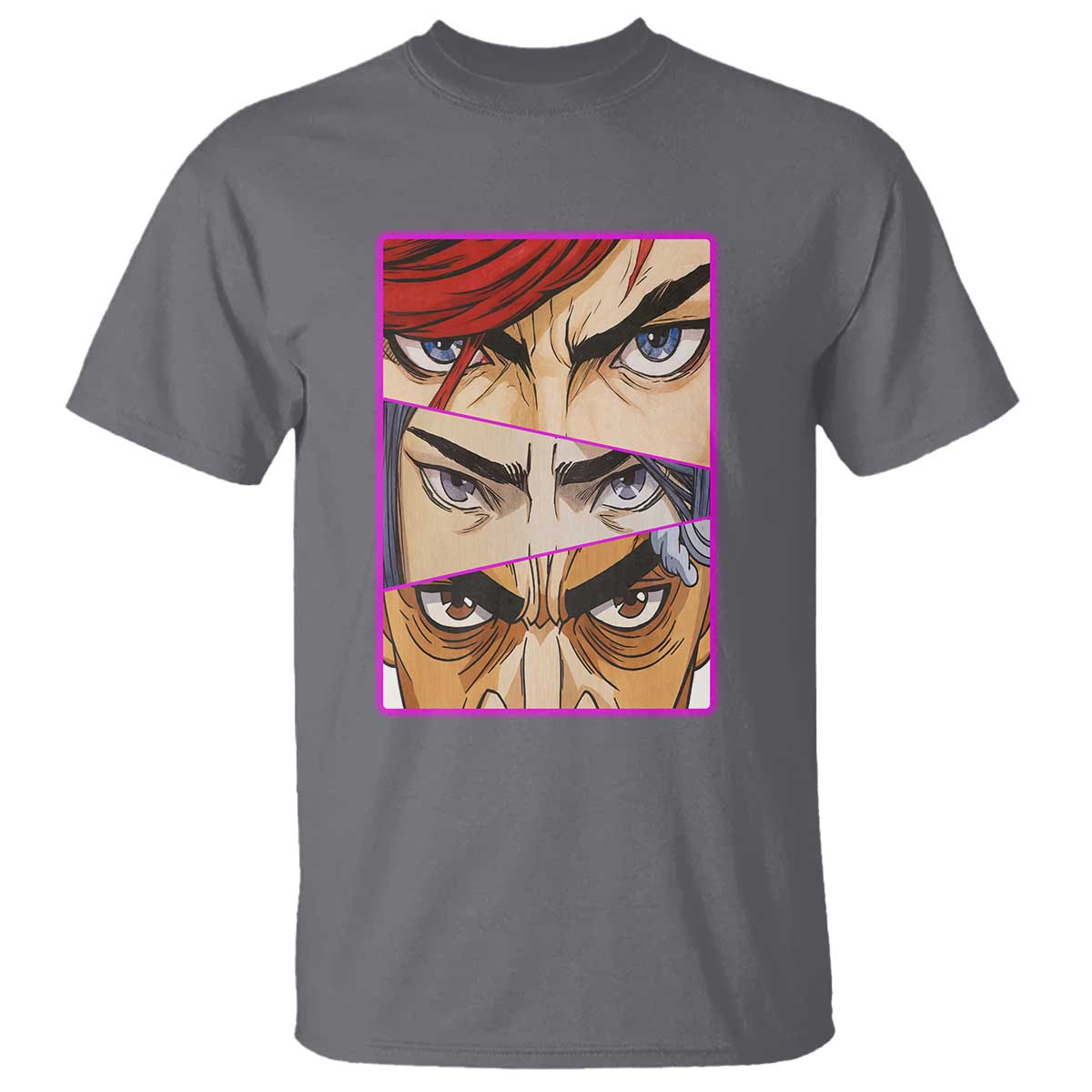 Futuristic Legends Anime Eyes T Shirt Gift For League Gamer Fans TS12 Charcoal Print Your Wear