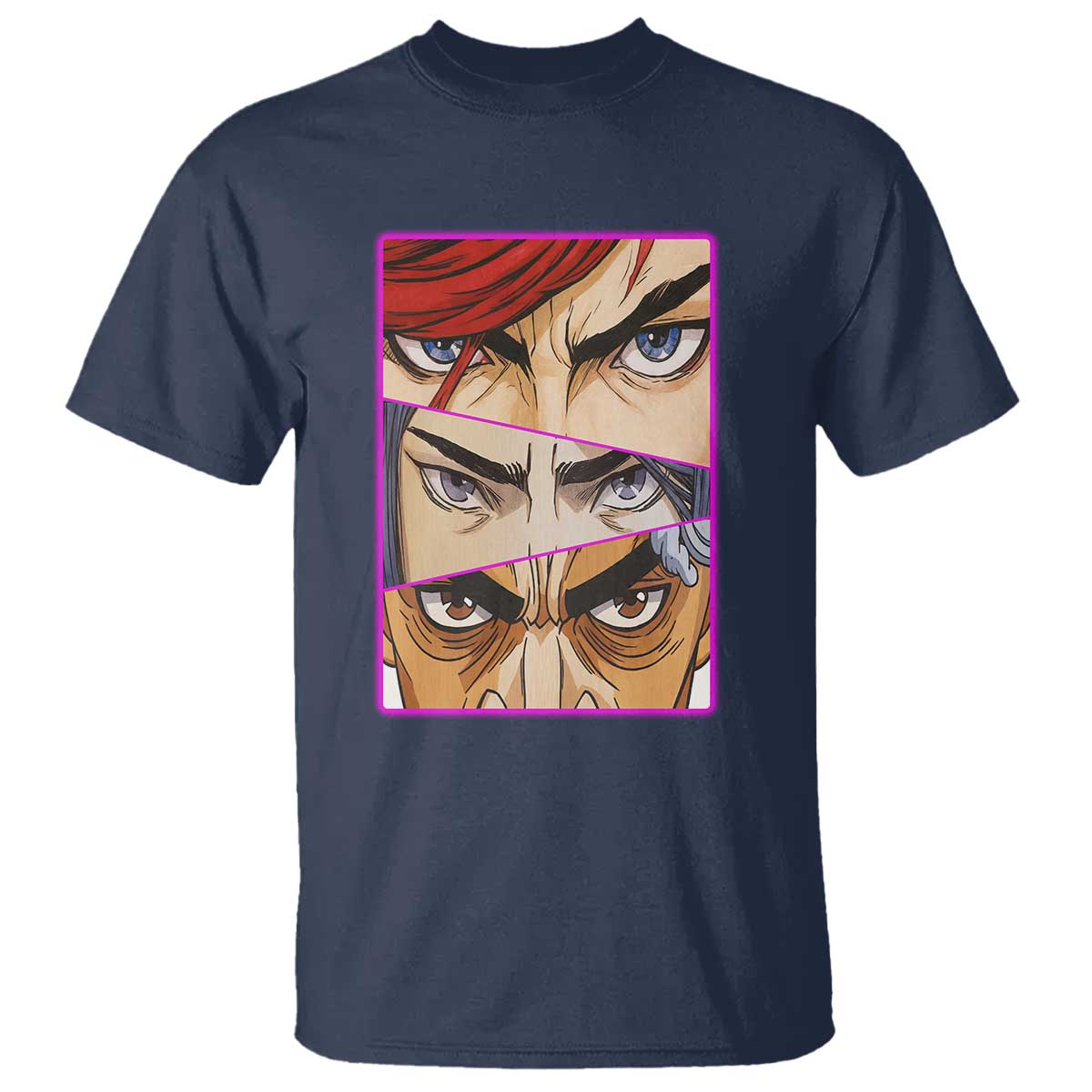 Futuristic Legends Anime Eyes T Shirt Gift For League Gamer Fans TS12 Navy Print Your Wear
