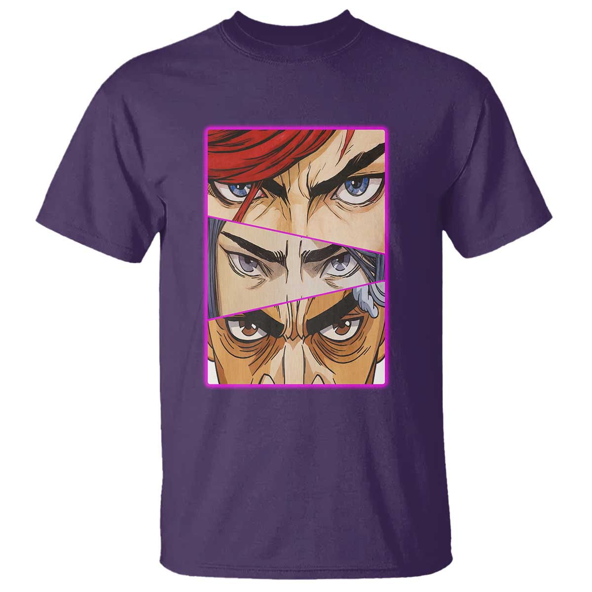 Futuristic Legends Anime Eyes T Shirt Gift For League Gamer Fans TS12 Purple Print Your Wear