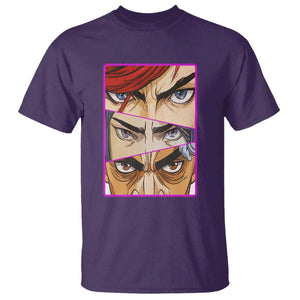Futuristic Legends Anime Eyes T Shirt Gift For League Gamer Fans TS12 Purple Print Your Wear